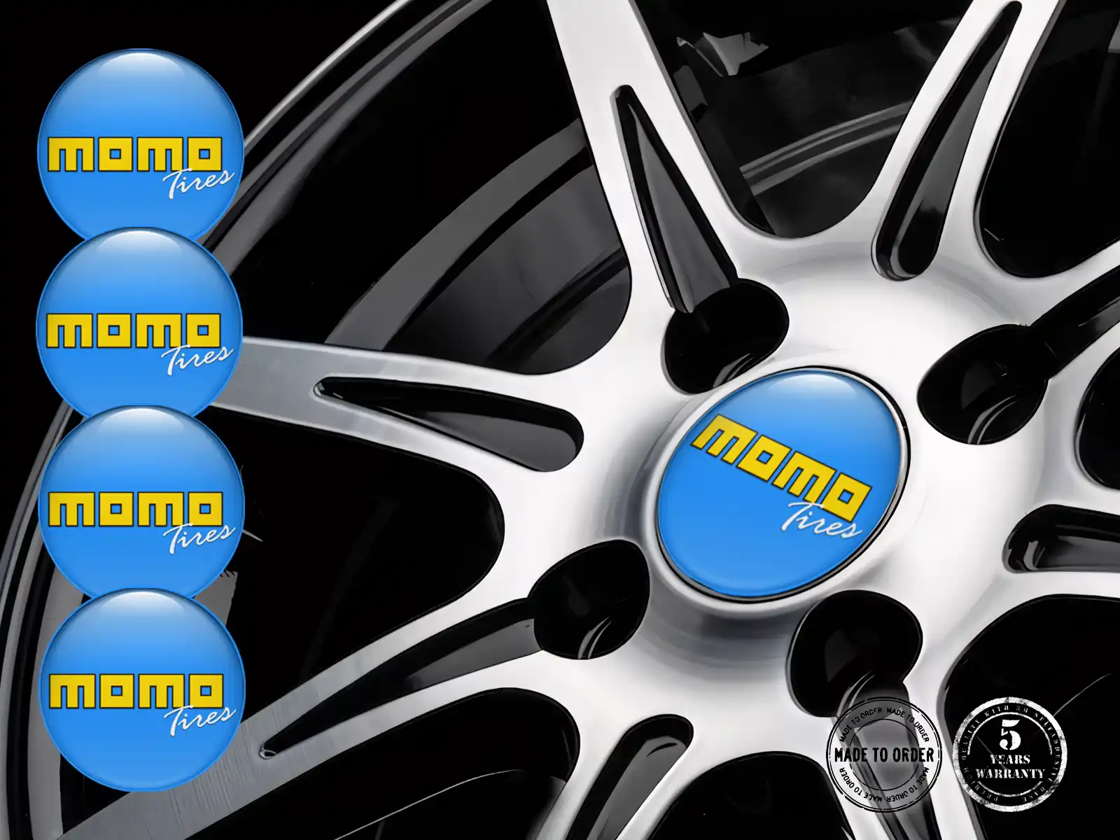 Momo Rademblem Marke Silikon-Sticker-Stil